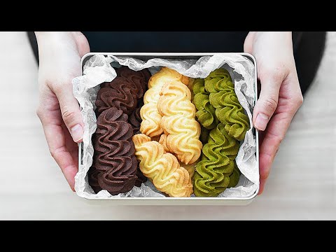 Видео: Делаем сразу 3 вкуса! Основное сдобное печенье l Венское печенье