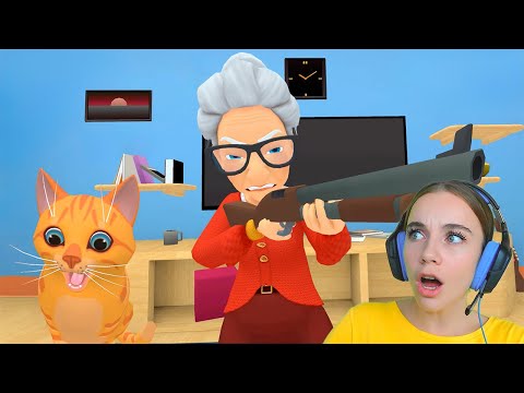 Видео: ИГРА КОТ И БАБУШКА