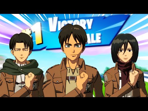 Видео: Эрен Йегер играет в Fortnite (при участии The Scouts)