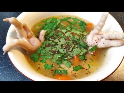 Видео: Суп из куриных лапок!!)