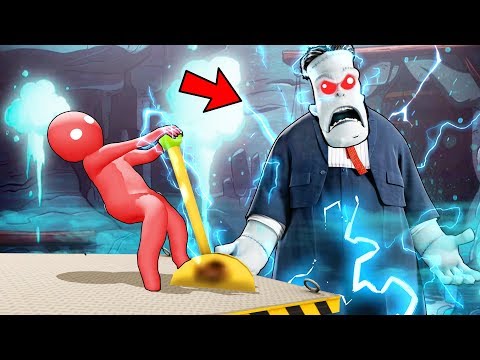 Видео: ВОСКРЕСИЛИ ФРАНКЕНШТЕЙНА! НЕ ОТПУСКАЙ РЫЧАГ, ИНАЧЕ УМРЕШЬ! НОВЫЙ СТРАШНЫЙ УРОВЕНЬ В HUMAN FALL FLAT