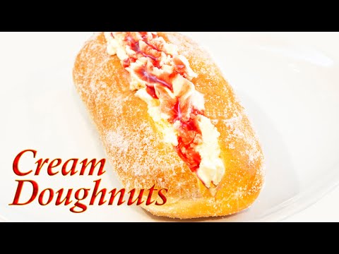 Видео: Кремовые пончики (удивительный рецепт пончиков с кремовой начинкой от наших профессиональных кухонь)