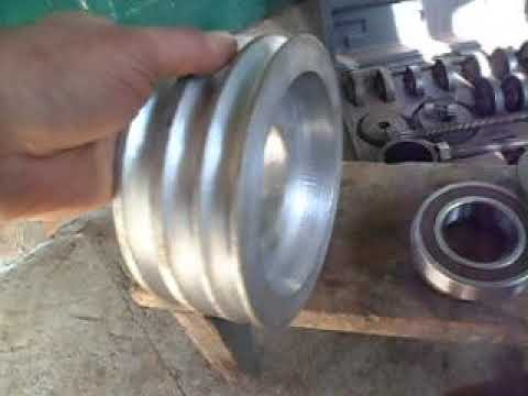 Видео: Переделка мотоблока на минитрактор .Как сделать шкив для переделки мотоблока.