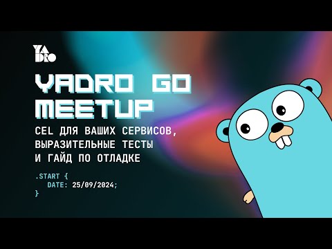 Видео: Go-митап в Петербурге: доклады от инженеров YADRO и AvitoTech