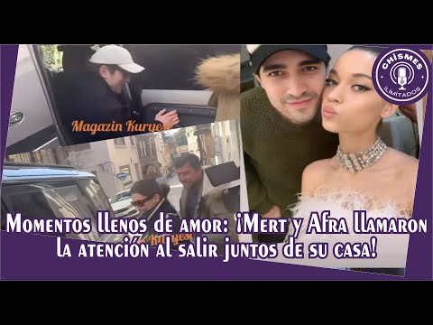Видео: Моменты, полные любви: Мерт и Афра привлекли внимание, когда вместе вышли из дома!