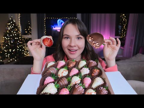 Видео: МУКБАНГ кто будет?как готовлюсь? Клубника в молочном шоколаде mukbang Chocolate strawberries
