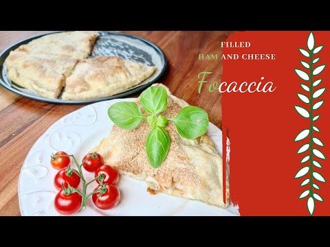 Видео: Filled Ham and Cheese Focaccia / Фокача с пуешко филе и сирена