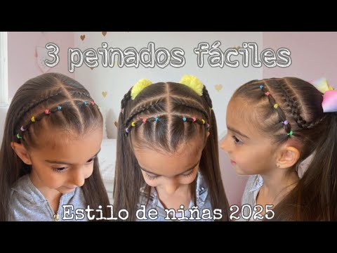 Видео: МОДА 2025 💖 Откройте для себя 3 самые красивые ЛЕГКИЕ прически для девочек!