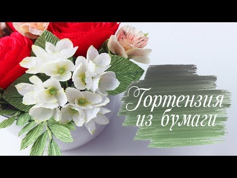 Видео: ГОРТЕНЗИЯ из гофрированной бумаги САМЫЙ ПРОСТОЙ СПОСОБ