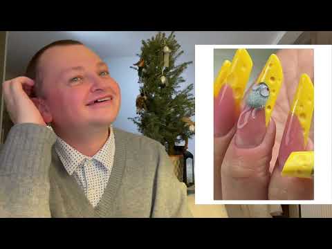 Видео: НОВОГОДНИЙ МАНИКЮР // ПОХИТЮША ОЦЕНИВАЕТ ДИЗАЙН НОГТЕЙ  НА НОВЫЙ ГОД 2025