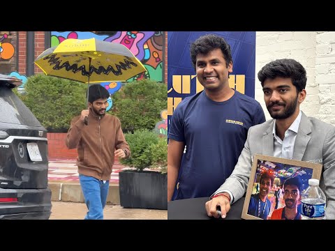 Видео: Гукеш прилетел прямо из аэропорта, чтобы встретиться с фанатами | При участии Магнуса, Хикару и Фаби