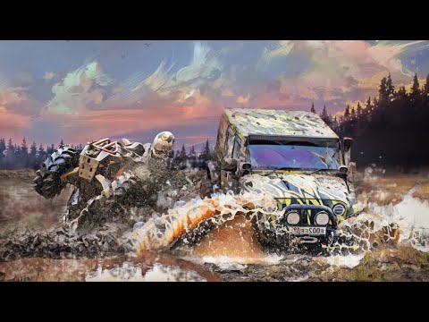 Видео: Нива победила Jeep Wrangler! Квадроциклы едут!