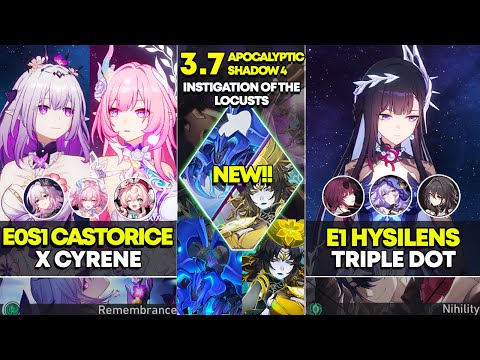 Видео: НОВЫЙ Apocalyptic Shadow 4 | E0S1 Castorice x Cyrene и E1 Hysilence Triple DOT | Honkai Star Rail...