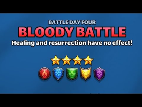 Видео: 4☆ Кровавая битва (все цвета), день 4. Смогу ли я пройти на день 5?