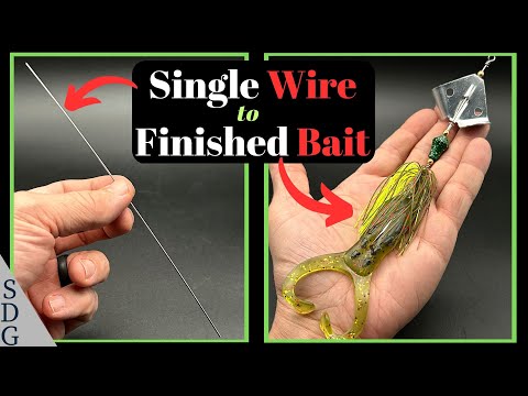 Видео: Делаем встроенную приманку Buzzbait с прицепом с нуля!