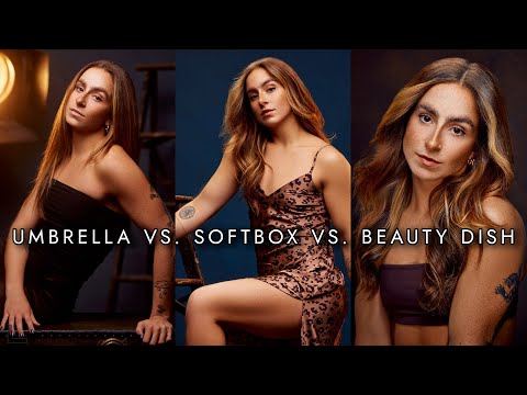 Видео: Лучший первый модификатор света для начинающих фотографов: зонт, софтбокс или beauty dish?
