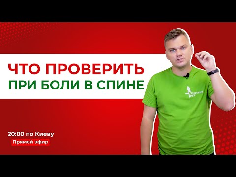 Видео: Что проверить при боли в спине? Причины боли в спине