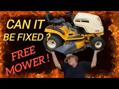 Видео: Спасение Cub Cadet с Briggs and Stratton: горит масло, плохая прокладка головки блока цилиндров, ...