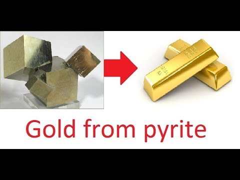 Видео: Золото из пирита без обжига/Gold from pyrite without roasting