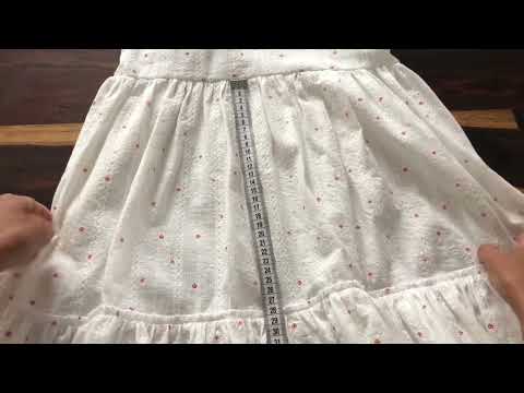 Видео: Платье на девочку их хлопка с вышивкой .