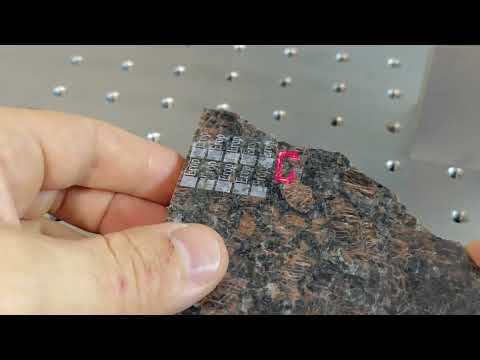 Видео: Тесты лазерной гравировки - ГРАНИТ