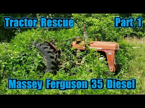 Видео: Спасение трактора: Massey Ferguson 35 Diesel (Часть: 1)