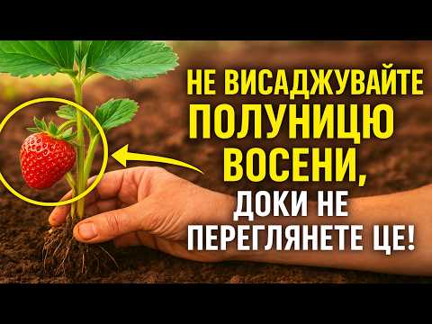Видео: НЕ висаджуйте полуницю восени, доки не переглянете це! 3 згубні помилки, які занапастять ваш урожай