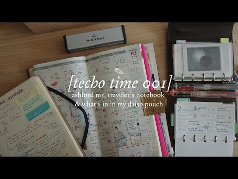 Видео: [techo time ✎ 001] — Ashford Micro5, блокнот путешественника и что в моей сумке Daiso