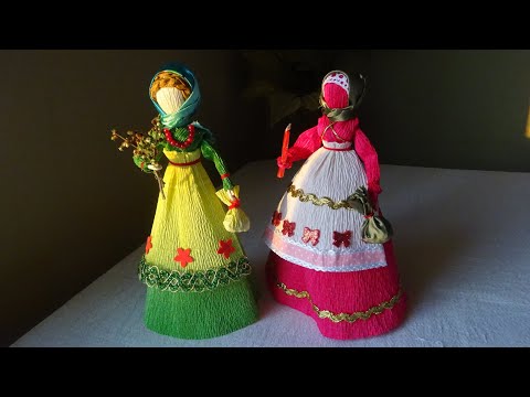 Видео: Пасхальные куклы - Вербница, Пасха и Пасхальная Голубка, МК