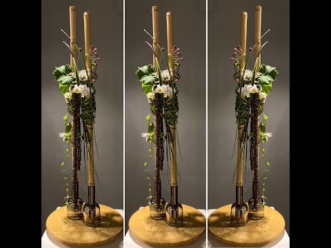 Видео: Вебинар: композиция с бамбуком и берграссом на 2-х вазах