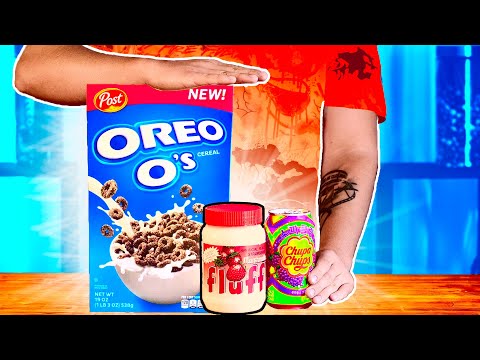 Видео: ПОВТОРИЛИ 3 НЕВЕРОЯТНЫХ ВКУСНЯШКИ ИЗ СУПЕРМАРКЕТА / ХЛОПЬЯ ОРЕО / ЧУПА-ЧУПС ЛИМОНАД / FLUFF