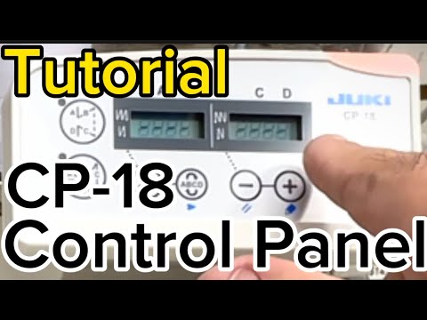 Видео: Панель Juki DDL-8700-7 CP-18