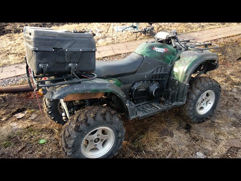 Видео: Cf moto 500, 2008г.в. Приобретение -ремонт-капиталка ходовки.