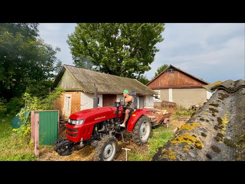 Видео: Робочий день в селі. Возимо дрова в дрівгик. Косимо траву для биків.