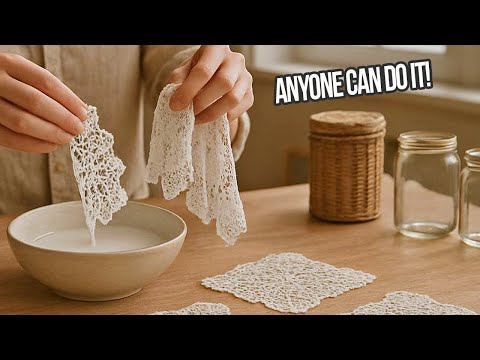 Видео: Я смешала клей и старое кружево, и вот что получилось! Результат ошеломительно потрясающий!