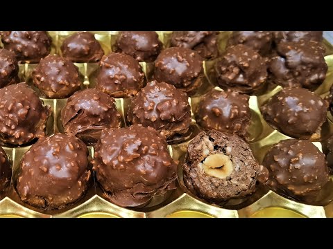Видео: Ferrero Rocher Homemade Chocolates | Домашни Бонбони Фереро Роше