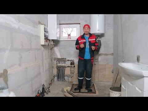 Видео: Укладка плитки в ванной прямо на блоки без штукатурки ч.1 за трубами