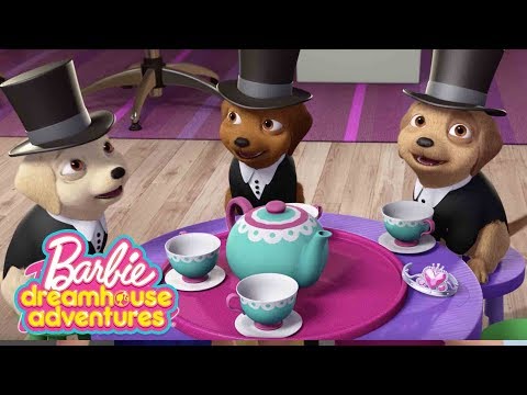 Видео: чаепитие со щенками | Barbie Dreamhouse Adventures | @BarbieRussia 3+