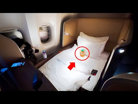 Видео: Полный тур первого класса Singapore Airlines B777-300ER｜Токио в Сингапур