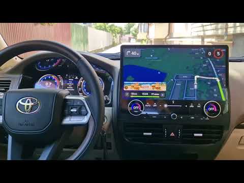 Видео: Крутой апгрейд Toyota Land Cruiser Prado 120 = Магнитола 16,8''+ Приборная панель цифровая + Руль