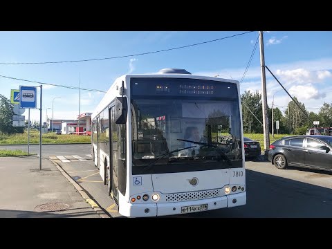 Видео: Автобус, маршрут №157 (полный рейс) Волжанин-5270-20-06 "СитиРитм-12" б.7810 (12.07.2023) СПб