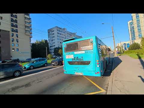 Видео: НеФАЗ в АО Климов, 127 за ним и следом серый 25-й" в СПб 14-*: ТролЗа-5265.00 6410 по №25 (19.09.24)