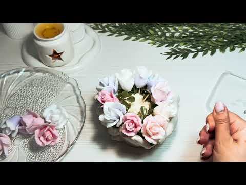 Видео: Сборка букета из мыльных роз «Монро» в гипсовом кашпо Руки (лодошки). Мыловарение для начинающих