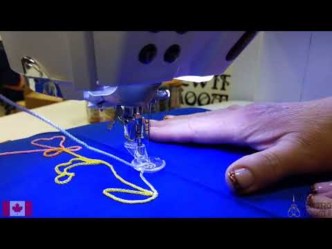 Видео: Особенности стопы: лапка Bernina #43 Free Motion Couching