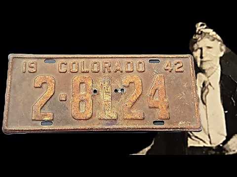 Видео: Выброшенный номерной знак Колорадо 1942 года — реставрация
