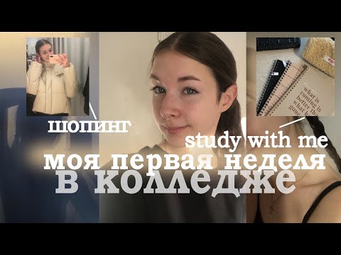 Видео: STUDY WITH ME всю неделю | моя первая неделя в колледже | стади виз ми | учись со мной | шопинг