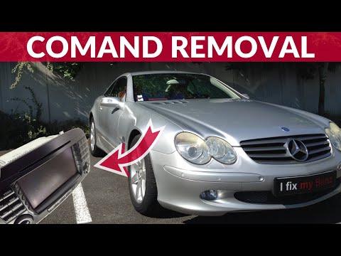 Видео: Как снять блок COMAND (радио, CD, навигация) - Mercedes SL (R230)