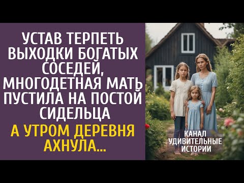 Видео: Устав терпеть выходки богатых соседей, многодетная мать приютила сидельца… А утром деревня ахнула…
