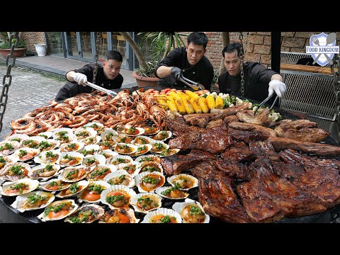 Видео: непомерно! Сочное блюдо барбекю/ресторанное блюдо, приготовленное в большой духовке