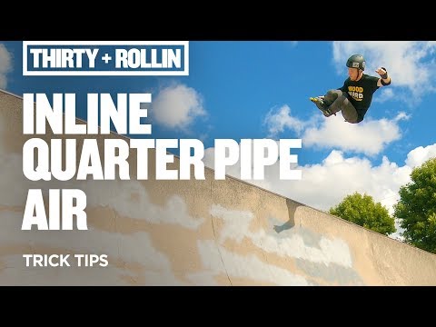 Видео: Как кататься в четверть-пайпе на роликовых коньках | Советы по агрессивному катанию на роликовых ...